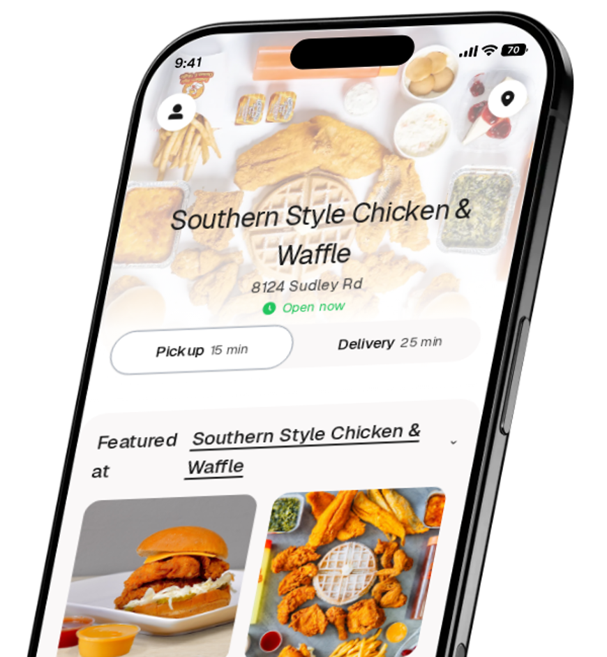 Southern Style Chicken & Waffle app preview