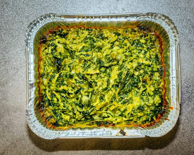 Homemade Creamed Spinach.