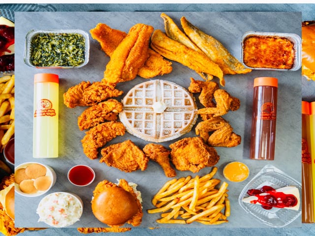 5 Pcs Chicken & 5 Catfish W/ 2 Sides.