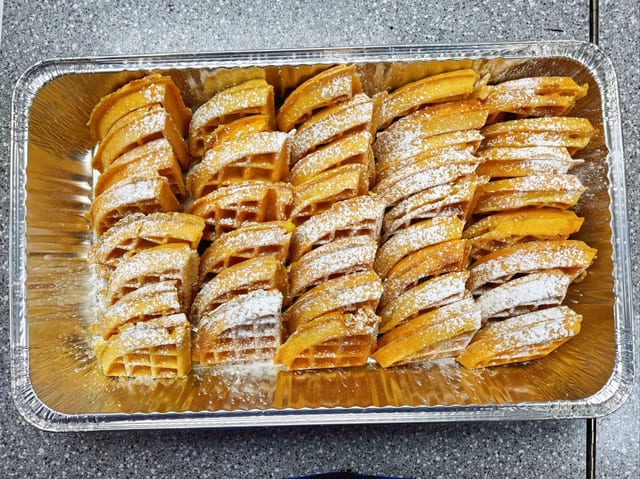 Large Tray Belgian Waffles Only.