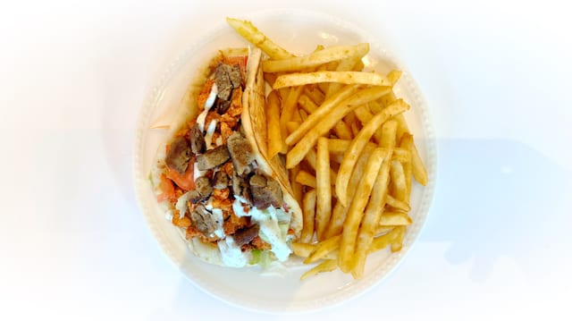 Chicken & Lamb Mix Gyro & 1 Side.