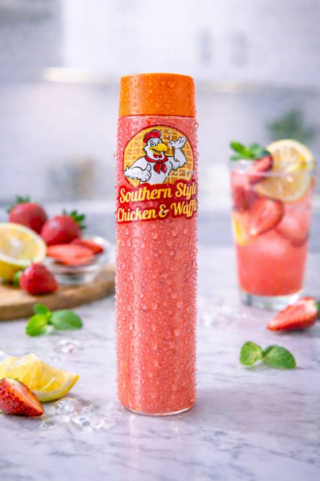 Homemade Strawberry Lemonade (Bottle).