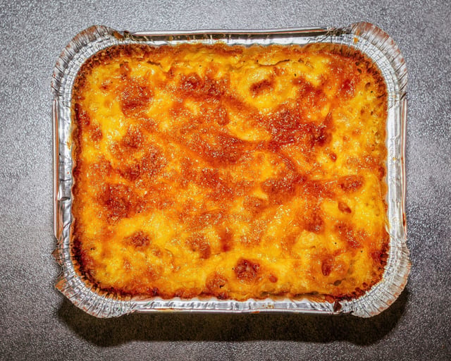 Homemade Baked Mac & Cheese.