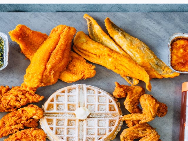 5 Whiting Fish & 1 Waffle.