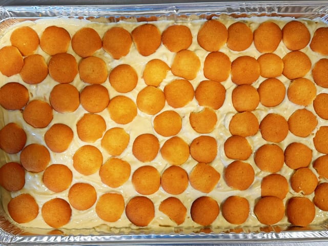 Large Full Tray Homemade Banana pudding.