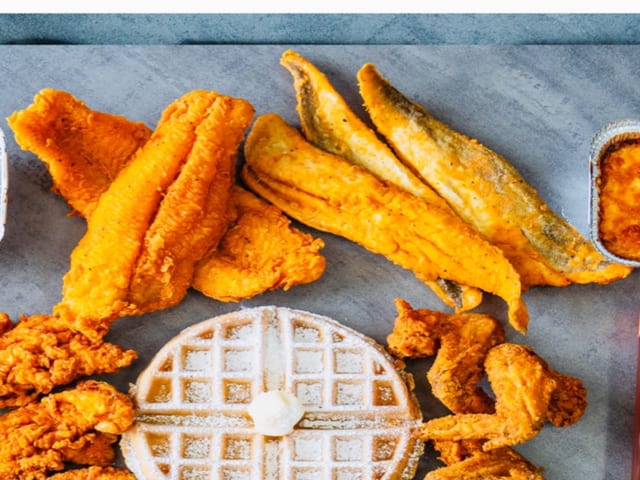 3 Whiting Fish & 1 Waffle.