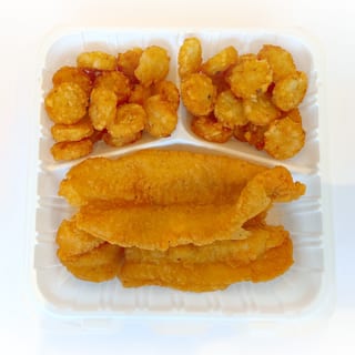 2 Catfish & Potato Tots