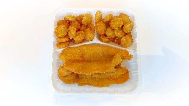 2 Catfish & Potato Tots.