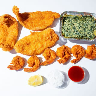 15 Shrimp 8 Fish & 3 Sides