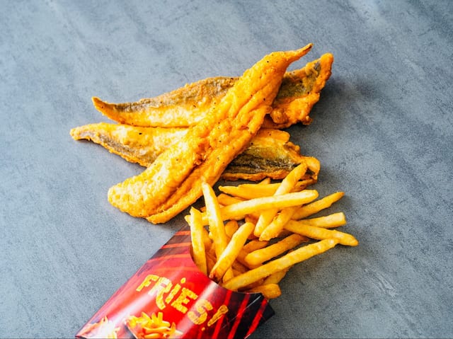8 Whiting Fish & 2 Sides.