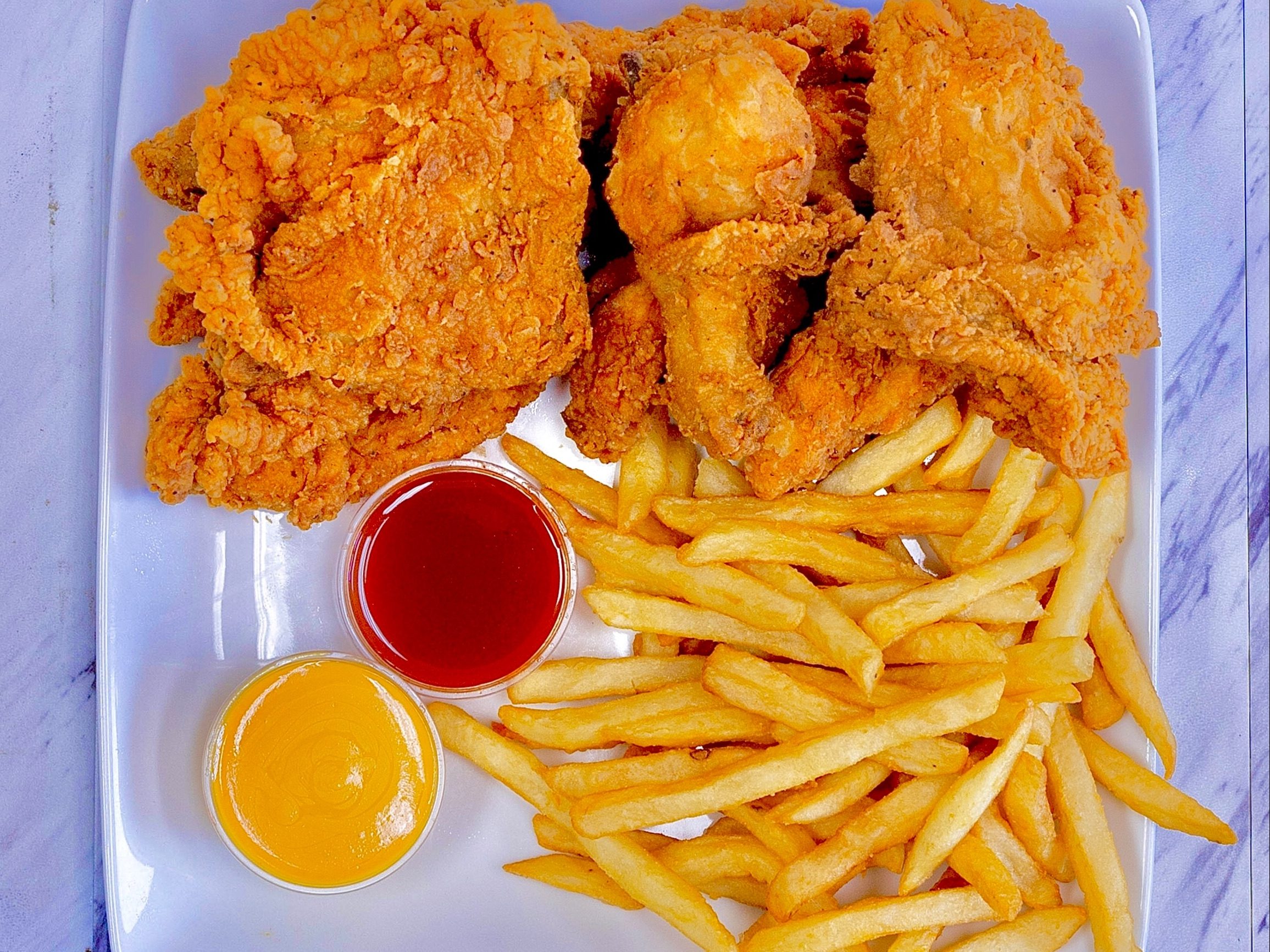 3 Dark Meat & 1 Side.