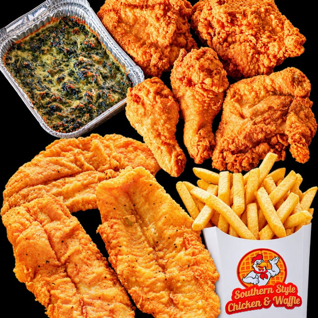 8 Fish 8 Chicken & 3 Sides.