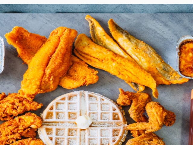 8 Whiting Fish & 2 Waffles.