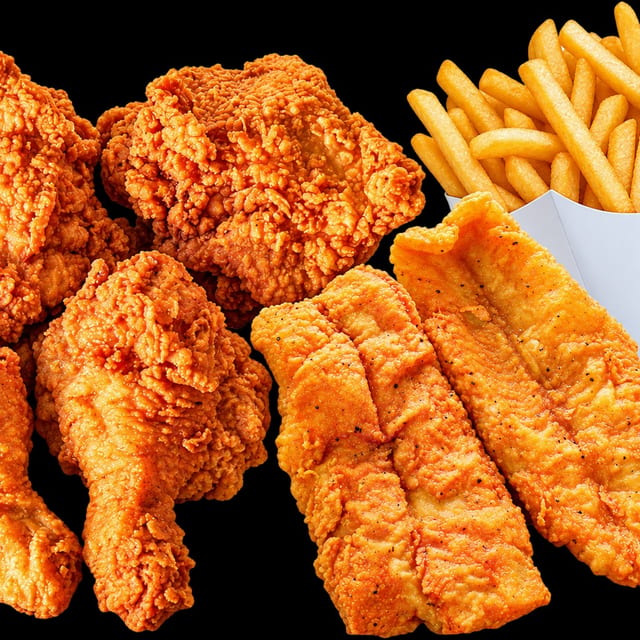 2 Fish 2 Chicken & 1Side.