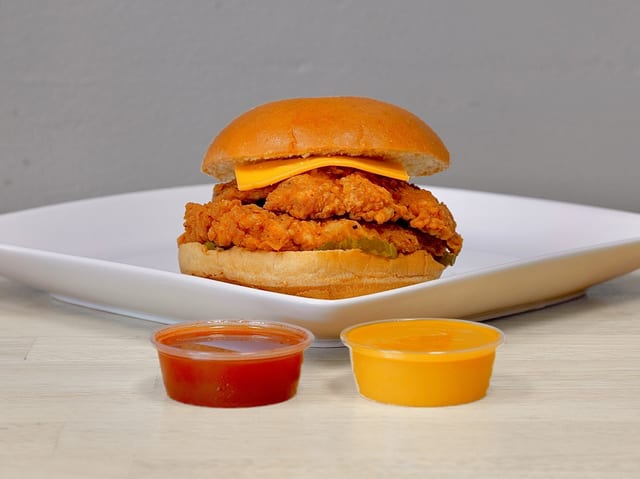 Spicy Chicken Sandwich & 1 Side.