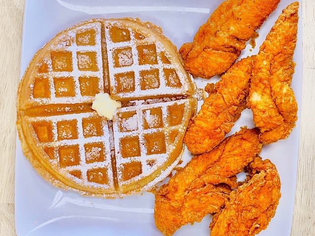 15 Tenders & 3 Waffles.
