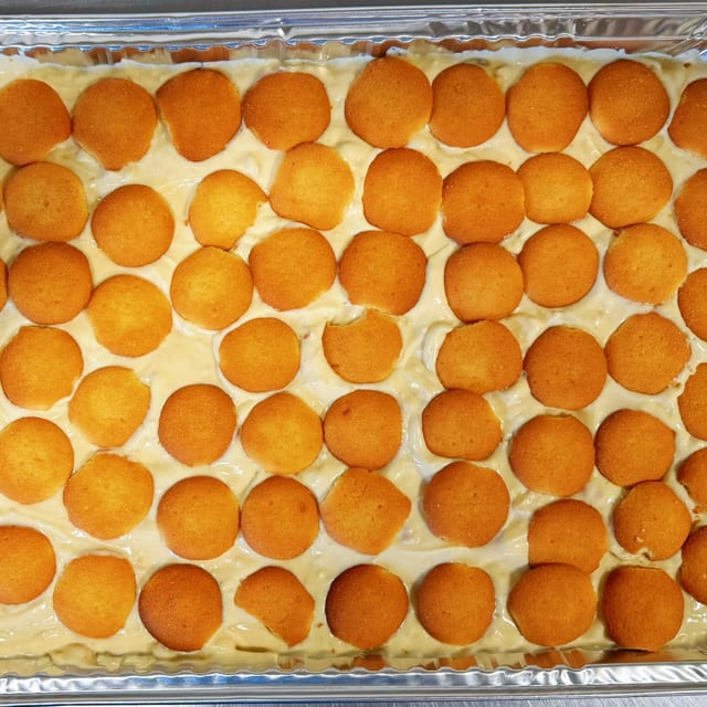 Large Full Tray Homemade Banana pudding.