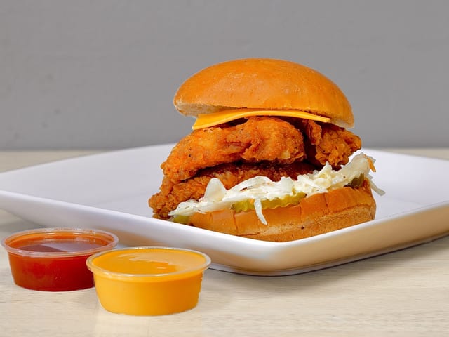 Nashville Hot Chicken Sandwich & 1 Side.