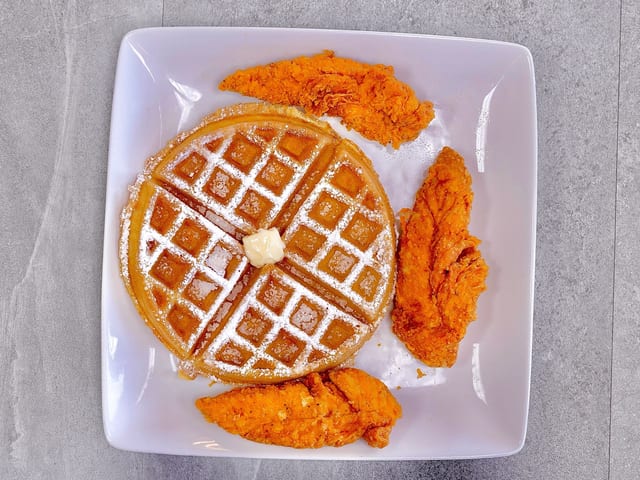 3 Tenders & 1 Wafle.