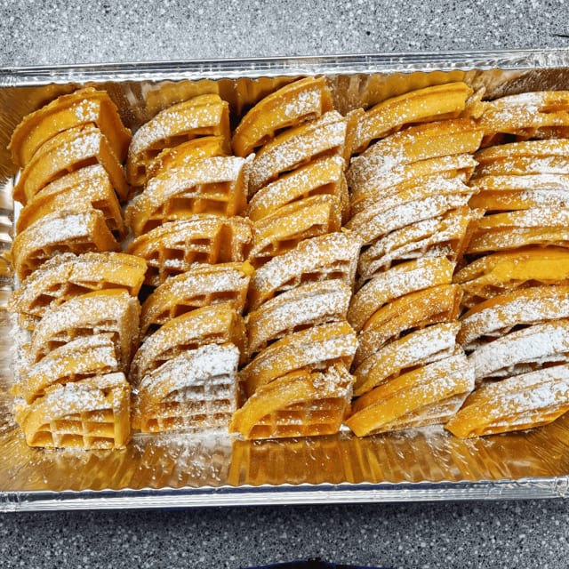 Large Tray Belgian Waffles Only.