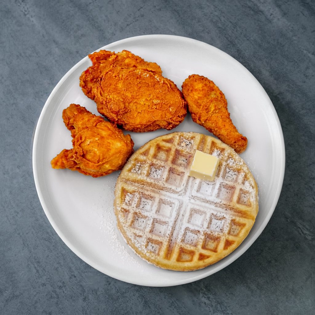 3 Dark Meat & Waffle.