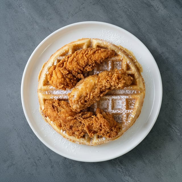3 Tenders & 1 Wafle.