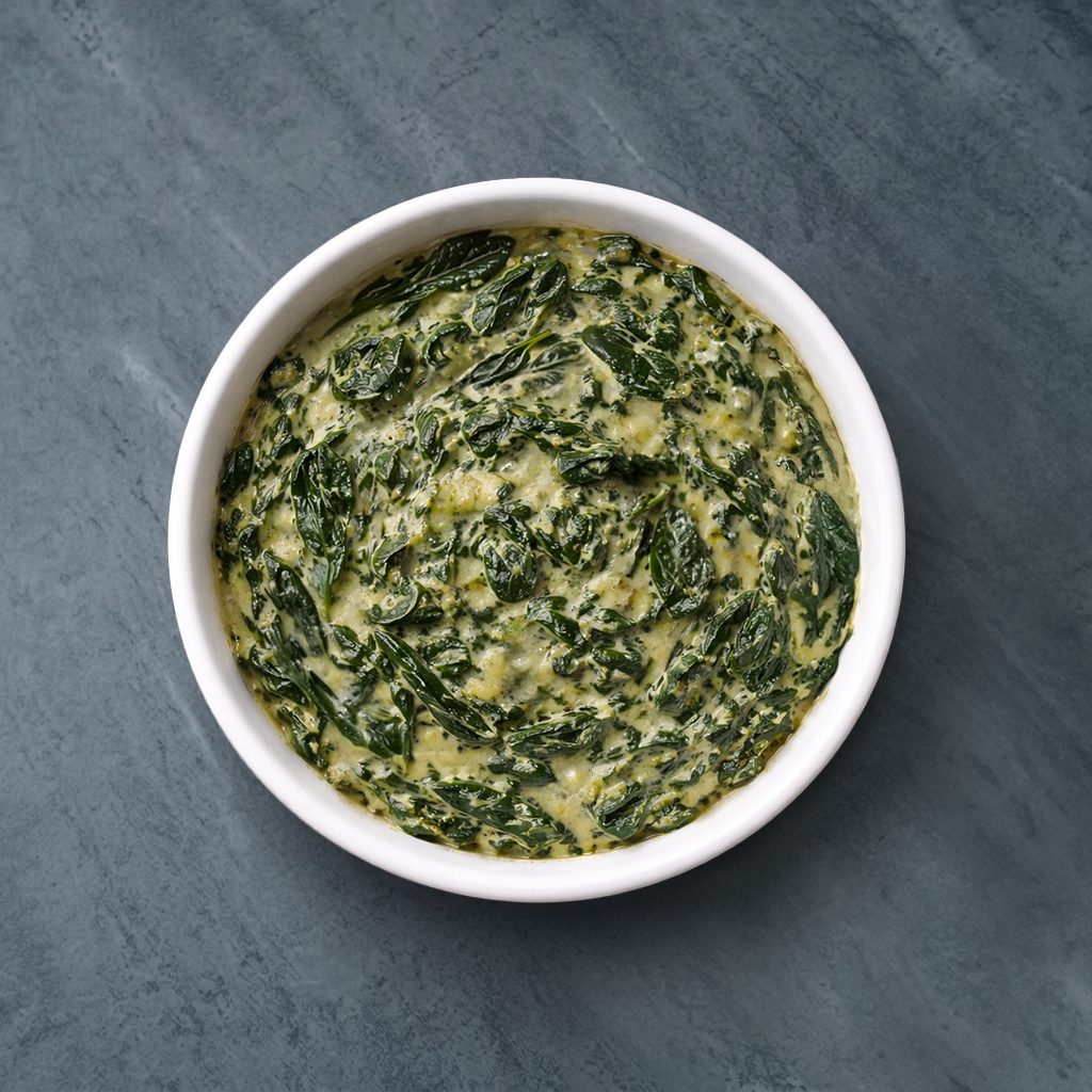 Homemade Creamed Spinach.