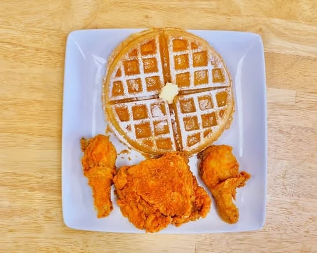9 Dark Meat & 2 Waffles.