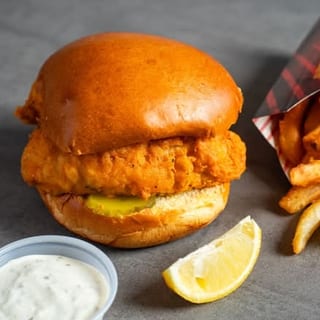 Whiting Fish Sandwich (Bun) & 1 Side