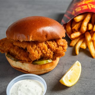 Catfish Sandwich ( Bun ) & 1 Side